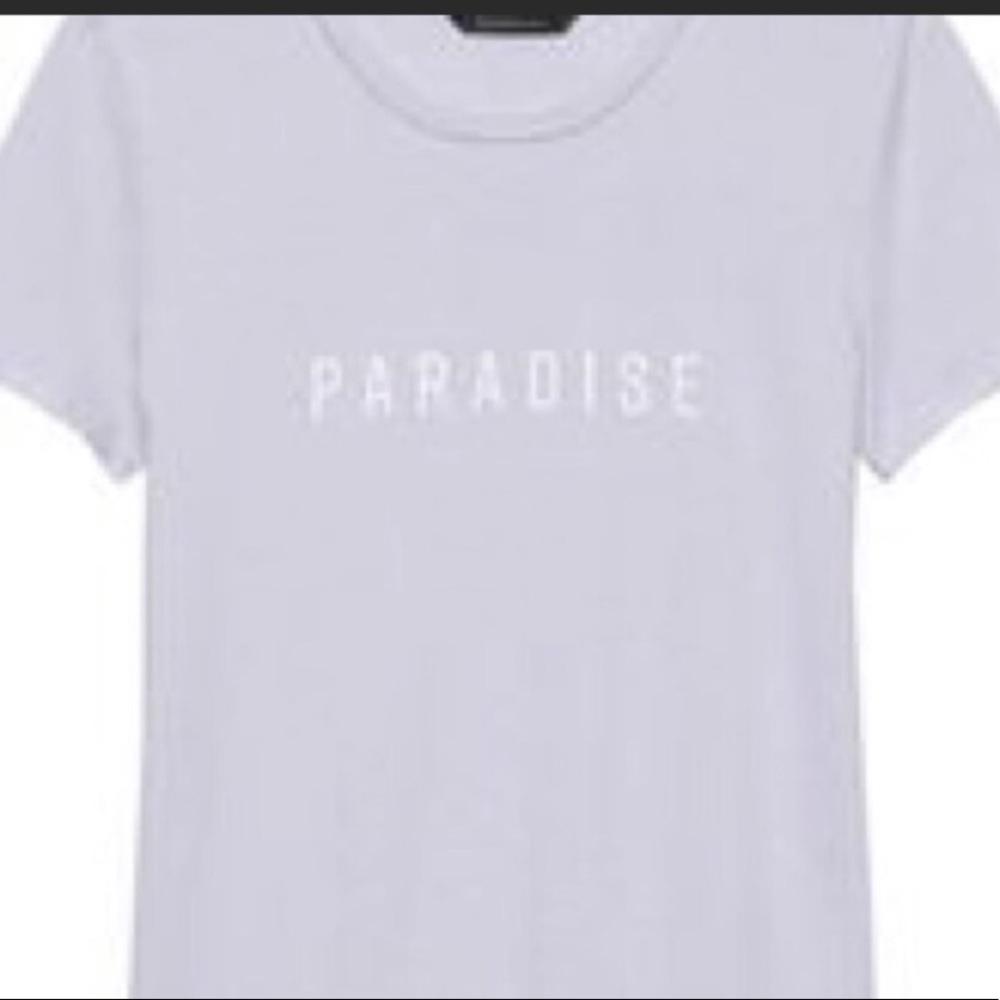 NWT Banana Republic  'Paradise’ stripes Tee
